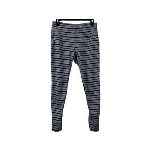 Athleta Relay Striped Tight, GRANITE GREY SIZE Medium #153855